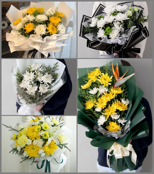 广东揭阳市普宁市大南山街道茅坪村白事花束代送